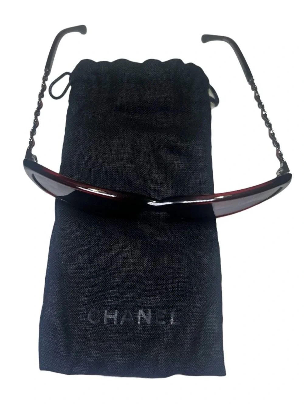 EUC CHANEL 5209Q 539 3L 2N 56-16-135 New Authentic Sunglasses